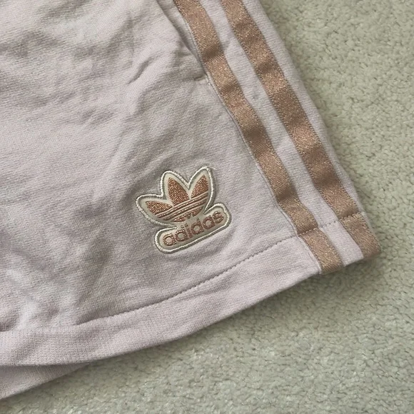 LIMITED EDITION Adidas Pink Cotton Shorts with Rose gold details - Picture 7 of 8